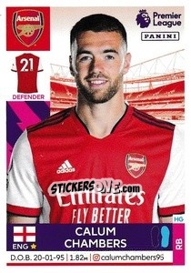 Cromo Calum Chambers - Premier League Inglese 2021-2022 - Panini