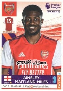 Sticker Ainsley Maitland-Niles - Premier League Inglese 2021-2022 n. 40 - Panini