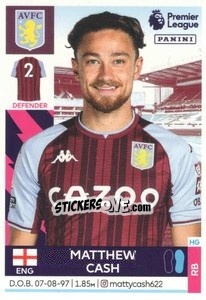 Sticker Matty Cash - Premier League Inglese 2021-2022 n. 55 - Panini