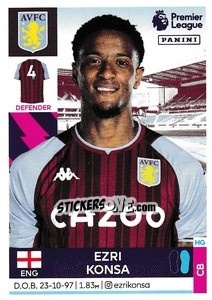 Figurina Ezri Konsa - Premier League Inglese 2021-2022 n. 57 - Panini