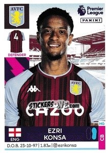 Sticker Ezri Konsa - Premier League Inglese 2021-2022 - Panini