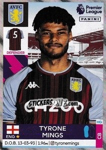 Sticker Tyrone Mings - Premier League Inglese 2021-2022 n. 58 - Panini