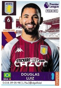 Sticker Douglas Luiz - Premier League Inglese 2021-2022 n. 62 - Panini