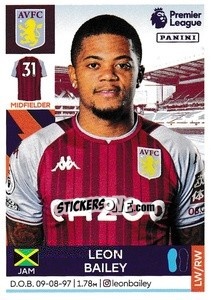 Sticker Leon Bailey - Premier League Inglese 2021-2022 n. 69 - Panini