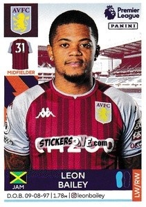 Sticker Leon Bailey - Premier League Inglese 2021-2022 - Panini