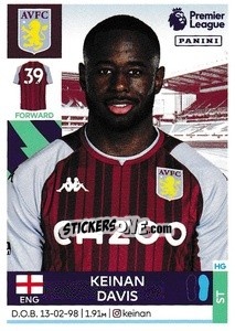 Sticker Keinan Davis - Premier League Inglese 2021-2022 - Panini