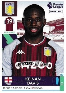 Figurina Keinan Davis - Premier League Inglese 2021-2022 - Panini