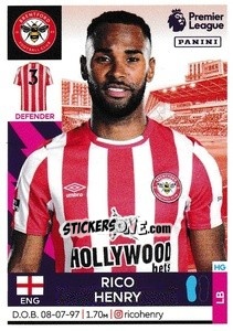 Sticker Rico Henry - Premier League Inglese 2021-2022 n. 84 - Panini