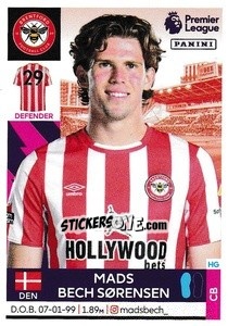 Figurina Mads Bech Sørensen - Premier League Inglese 2021-2022 n. 90 - Panini