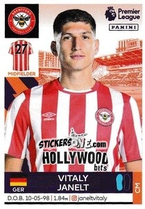 Figurina Vitaly Janelt - Premier League Inglese 2021-2022 n. 100 - Panini