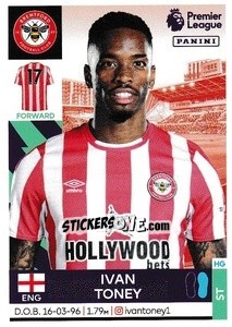 Sticker Ivan Toney - Premier League Inglese 2021-2022 - Panini