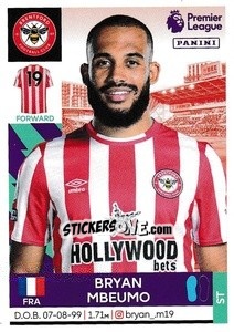 Figurina Bryan Mbeumo - Premier League Inglese 2021-2022 - Panini