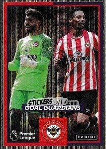 Sticker David Raya / Ethan Pinnock - Premier League Inglese 2021-2022 n. 106 - Panini