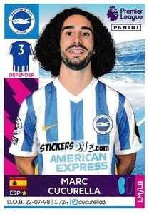 Figurina Marc Cucurella - Premier League Inglese 2021-2022 - Panini