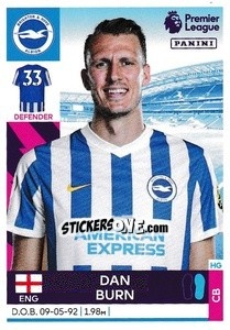 Cromo Dan Burn - Premier League Inglese 2021-2022 - Panini