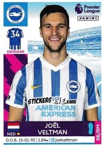 Sticker Joël Veltman - Premier League Inglese 2021-2022 n. 119 - Panini