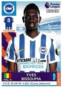 Figurina Yves Bissouma - Premier League Inglese 2021-2022 - Panini