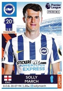 Sticker Solly March - Premier League Inglese 2021-2022 n. 128 - Panini