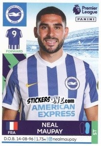Sticker Neal Maupay - Premier League Inglese 2021-2022 n. 130 - Panini