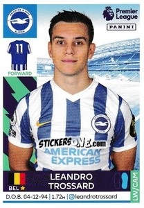 Sticker Leandro Trossard - Premier League Inglese 2021-2022 n. 131 - Panini