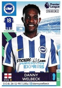 Figurina Danny Welbeck - Premier League Inglese 2021-2022 - Panini