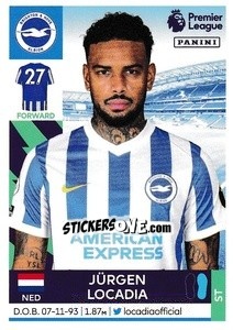 Sticker Jürgen Locadia - Premier League Inglese 2021-2022 n. 133 - Panini