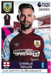 Sticker Charlie Taylor - Premier League Inglese 2021-2022 - Panini