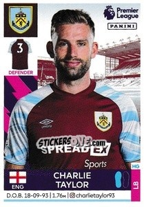 Sticker Charlie Taylor - Premier League Inglese 2021-2022 n. 143 - Panini