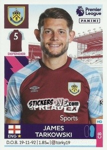 Sticker James Tarkowski - Premier League Inglese 2021-2022 - Panini