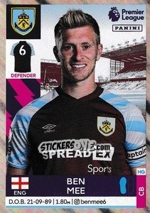 Sticker Ben Mee - Premier League Inglese 2021-2022 - Panini