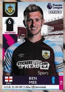 Sticker Ben Mee - Premier League Inglese 2021-2022 n. 145 - Panini