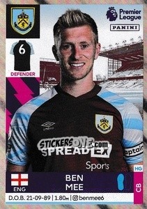 Cromo Ben Mee - Premier League Inglese 2021-2022 - Panini