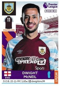 Sticker Dwight McNeil - Premier League Inglese 2021-2022 - Panini