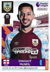 Figurina Dwight McNeil - Premier League Inglese 2021-2022 - Panini