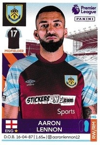 Figurina Aaron Lennon - Premier League Inglese 2021-2022 - Panini