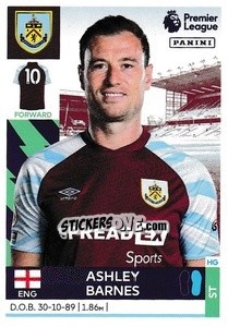 Cromo Ashley Barnes - Premier League Inglese 2021-2022 - Panini