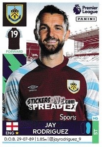 Sticker Jay Rodriguez - Premier League Inglese 2021-2022 n. 161 - Panini