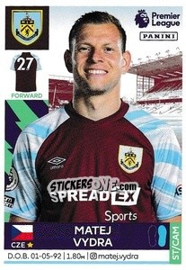 Figurina Matěj Vydra - Premier League Inglese 2021-2022 - Panini