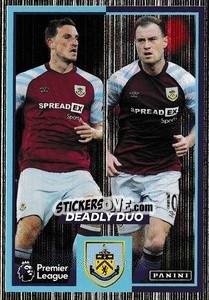 Sticker Chris Wood / Ashley Barnes - Premier League Inglese 2021-2022 - Panini