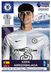 Figurina Kepa Arrizabalaga - Premier League Inglese 2021-2022 - Panini