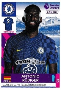 Sticker Antonio Rüdiger - Premier League Inglese 2021-2022 n. 171 - Panini
