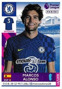 Cromo Marcos Alonso - Premier League Inglese 2021-2022 - Panini