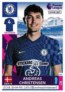 Sticker Andreas Christensen - Premier League Inglese 2021-2022 n. 173 - Panini