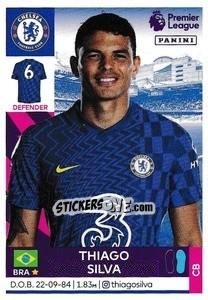Sticker Thiago Silva - Premier League Inglese 2021-2022 n. 174 - Panini