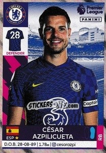 Sticker César Azpilicueta - Premier League Inglese 2021-2022 - Panini