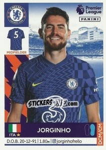 Sticker Jorginho - Premier League Inglese 2021-2022 n. 179 - Panini