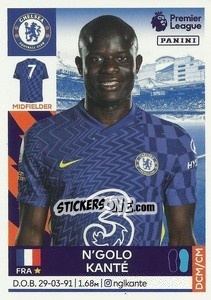 Sticker N'Golo Kanté - Premier League Inglese 2021-2022 - Panini