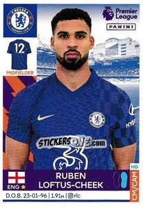 Cromo Ruben Loftus-Cheek - Premier League Inglese 2021-2022 - Panini