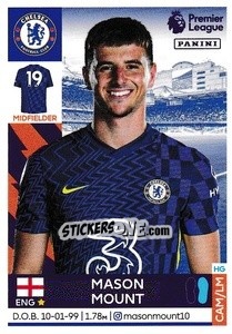 Sticker Mason Mount - Premier League Inglese 2021-2022 n. 185 - Panini