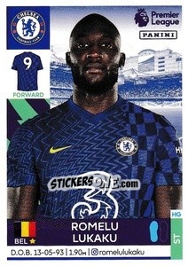 Sticker Romelu Lukaku - Premier League Inglese 2021-2022 n. 188 - Panini